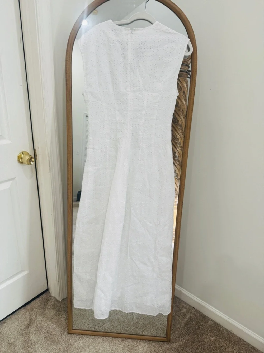rag & bone White Eyelet V-Neck Dress - Picture 9 of 11